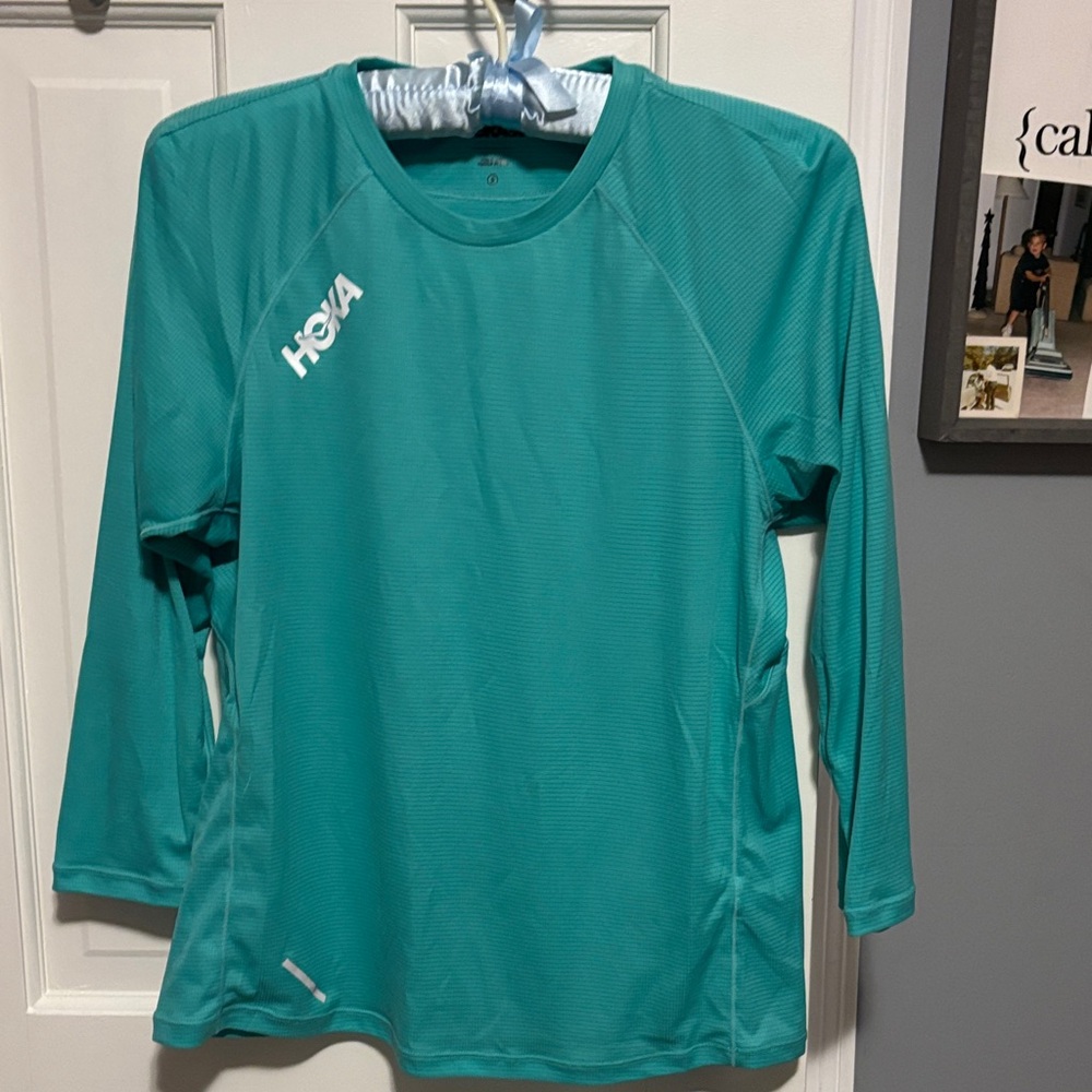 Hoka Turquoise Long Sleeve Shirt